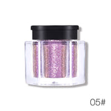 UCANBE 8 Colors Glitter Eye Shadow Loose Powder Diamond Shine Eyeshadow Pigment Sparkle Beauty Holographic Makeup Metallic Nude