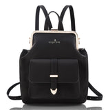 2020 New Arrival Angel Kiss Brand Women Small Backpack in High Quality Waterproof Thick Nylon with Gold Color Frame
