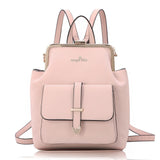 2020 New Arrival Angel Kiss Brand Women Small Backpack in High Quality Waterproof Thick Nylon with Gold Color Frame