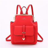 2020 New Arrival Angel Kiss Brand Women Small Backpack in High Quality Waterproof Thick Nylon with Gold Color Frame