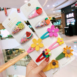 Cute Cartoon Animals Fruit  Kids Hair Accessories