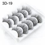 NAGARAKU 5 pairs 3D Mink False Eyelash Extension Natura Fake Eye Lashes  makeup kit maquiagem