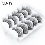 NAGARAKU 5 pairs 3D Mink False Eyelash Extension Natura Fake Eye Lashes  makeup kit maquiagem