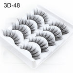 NAGARAKU 5 pairs 3D Mink False Eyelash Extension Natura Fake Eye Lashes  makeup kit maquiagem