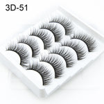 NAGARAKU 5 pairs 3D Mink False Eyelash Extension Natura Fake Eye Lashes  makeup kit maquiagem