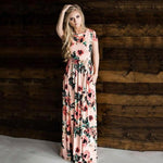 Jocoo Jolee Women Summer Short Sleeve Boho Floral Print Long Dress Casual Maxi Dress Elegant Evening Party Dress Plus Size 3XL