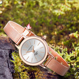 Watch for Women Simple Classic Casual  Gold Mesh