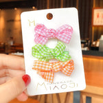 2/3 Pcs/Set Children Cute Cotton Flower Bow Elastic Hair Bands Girls Lovely Hollow Barrettes Hairpins Kids Hair Accessories